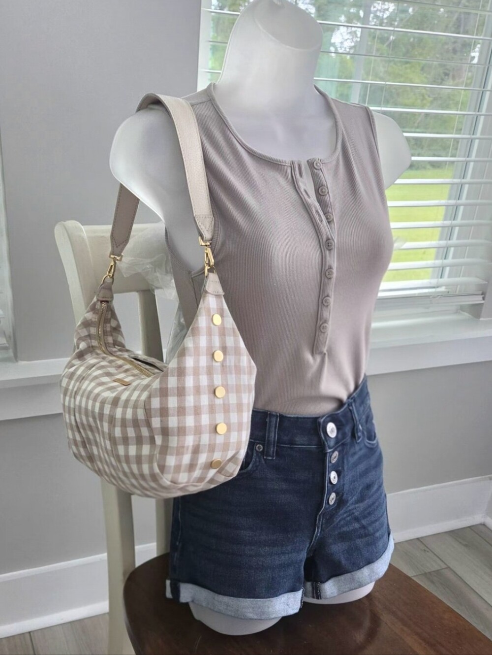 Hammitt Morgan | Dandelion Gingham​/​Brushed Gold